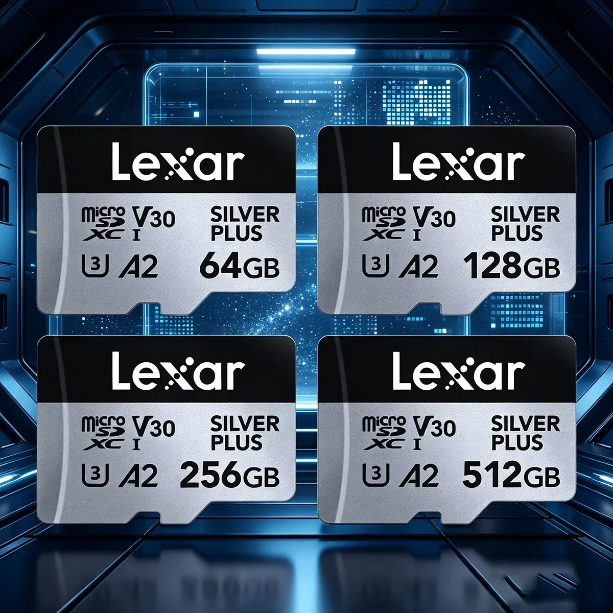 lexar-professional-silver-plus-マイクロsdカード-microsdxc-tfメモリーカード-64gb-128gb-256gb-最大205mb-s-v30-a2-4k対応
