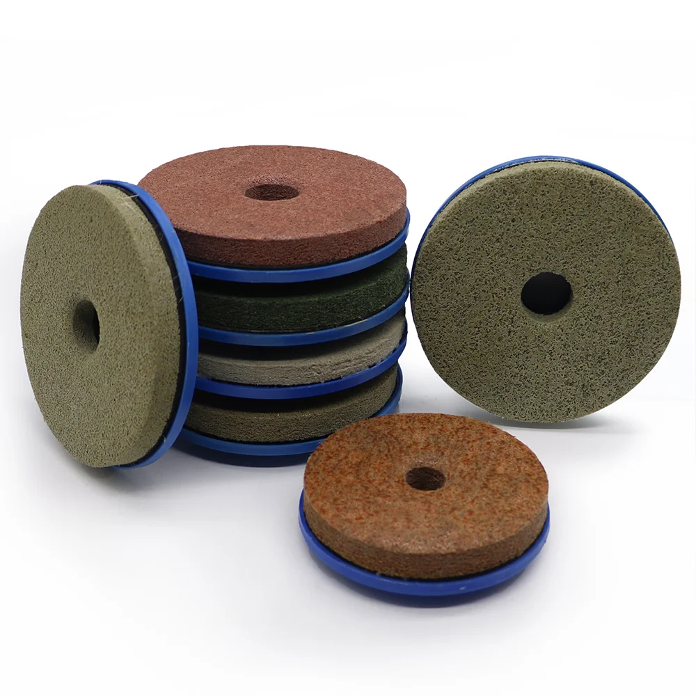 

4"5"6" inch Snail lock edge polishing pads for polishing stone Nylon Sponge Edge Chamfering grinding disc