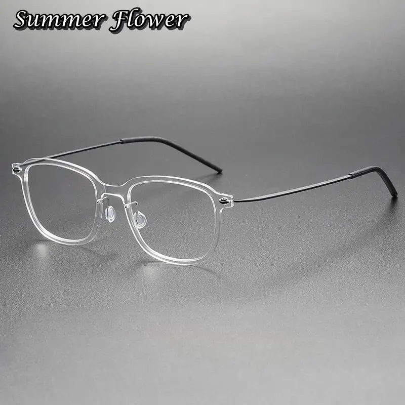 

Brand Designer Glasses Frame Women Screwless Ultra Light TR90 Titanium Optical Glasses Fashion Spectacle for Men