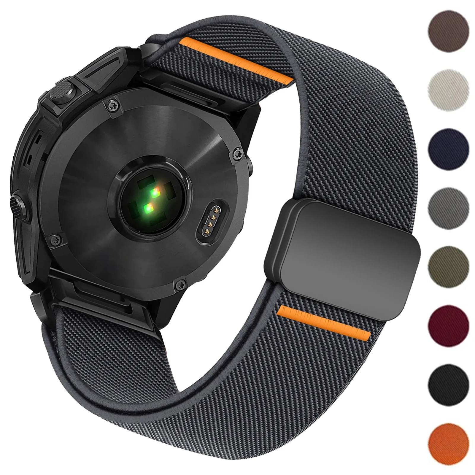 20 22 26mm Quick Fit Strap for Garmin Fenix 9 9 Pro 8 E 7 Pro 7S 6X 5X Tactix 8 Magnetic Nylon Bracelet Fenix 9 Band 51/47/43mm