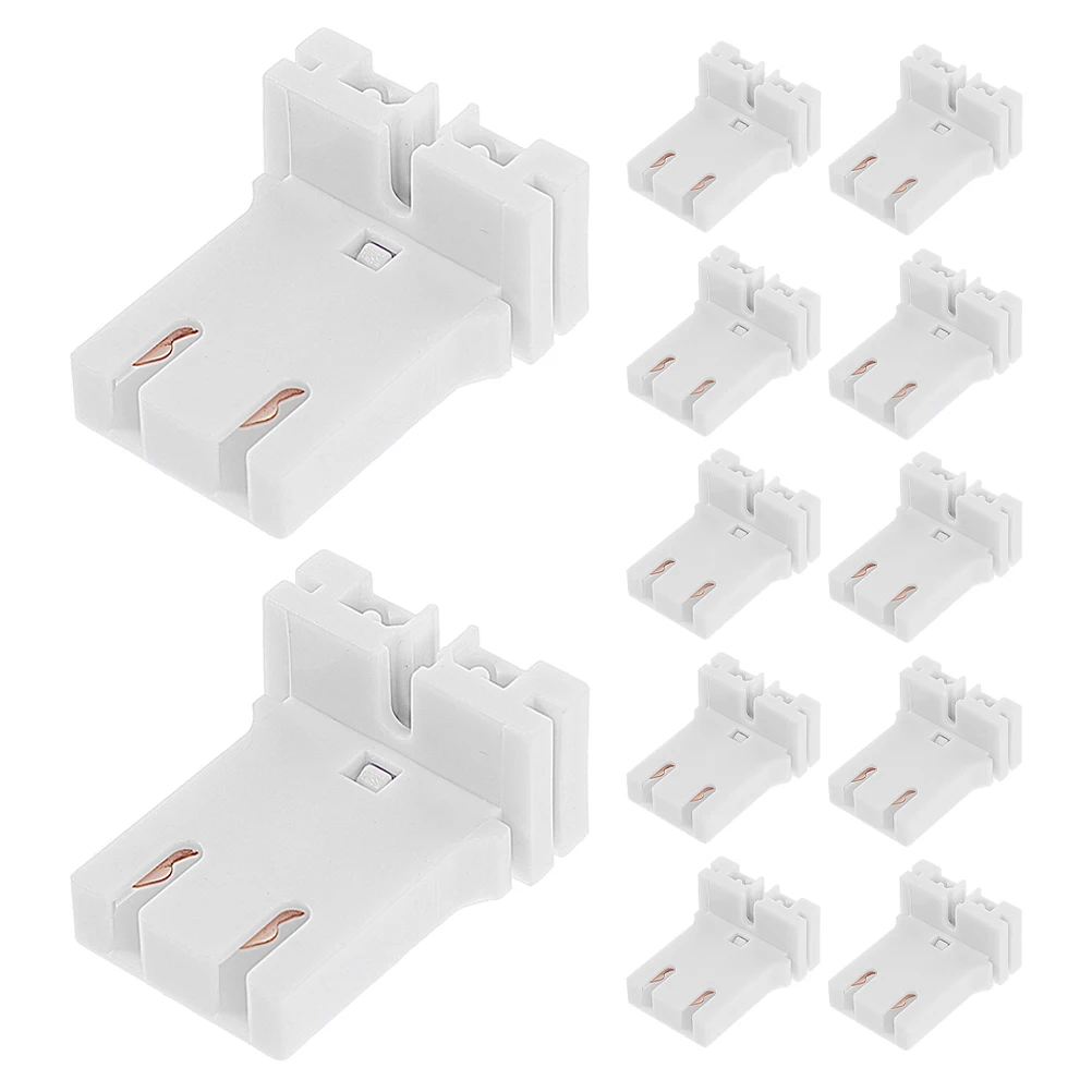 

12pcs Plug In Lamp Holder T12 Fluorescent Light Socket Durable Wall Pendant Support Tube Light Holder For LED U Shape Bulb