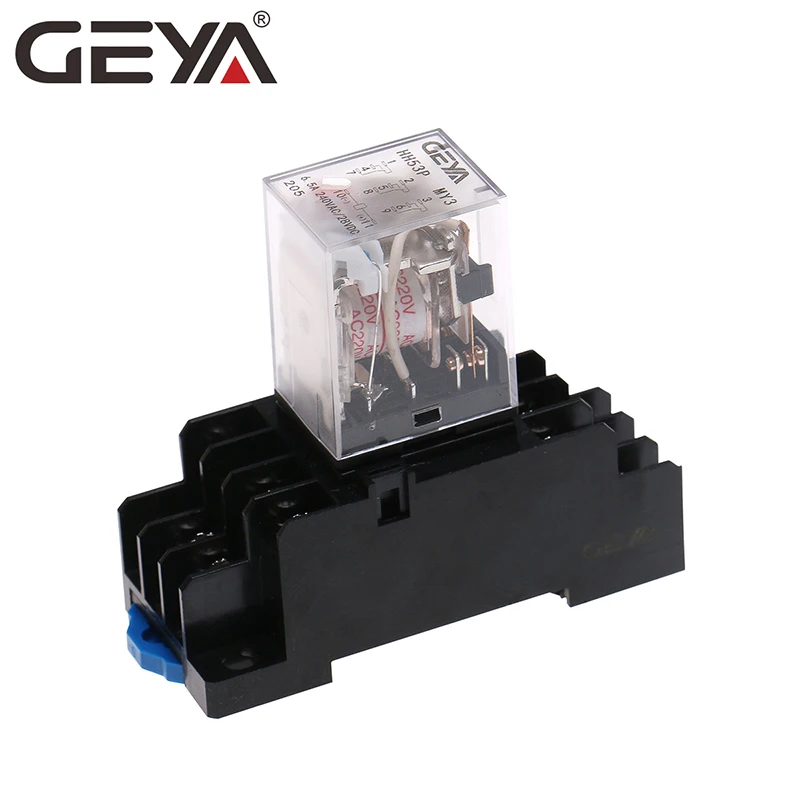 SALE GEYA 11Pins Mini Relay DC5V DC12V DC24V AC110V AC220V HH53P 5A Miniature Electromagnetic General Purpose Relay