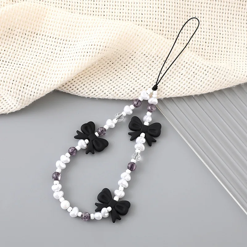 Bow Beaded Phone Chain