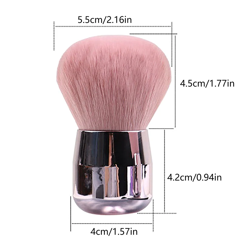 1/4 قطعة المهنيين رسومات أظافر الفطر فرشاة جولة الطلاء هلام الغبار تنظيف يشكلون فرشاة مانيكير اكسسوارات أدوات المعدات