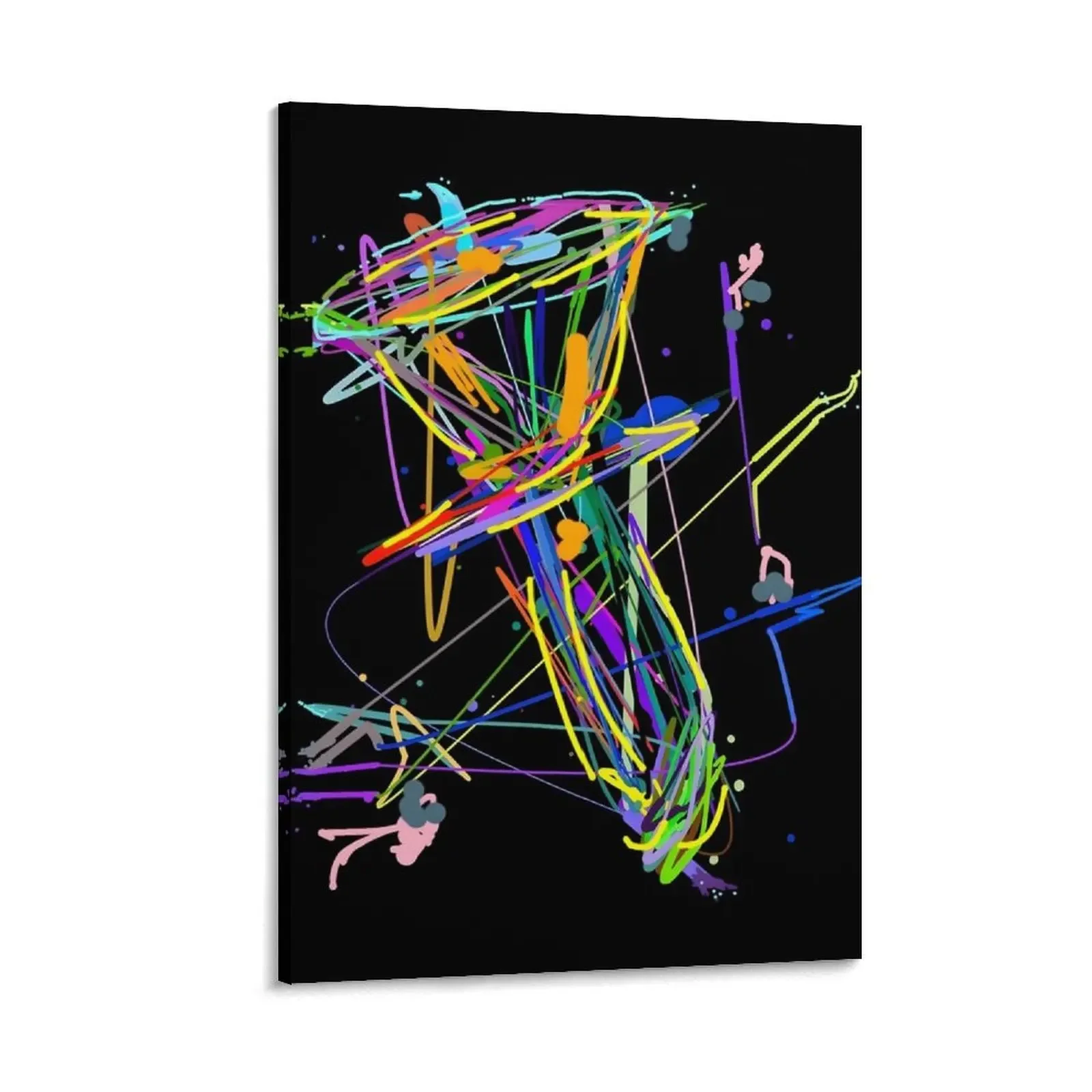 

Funky drip art Handbell Canvas Painting posters anime bedroom decor Decoration pictures room wall