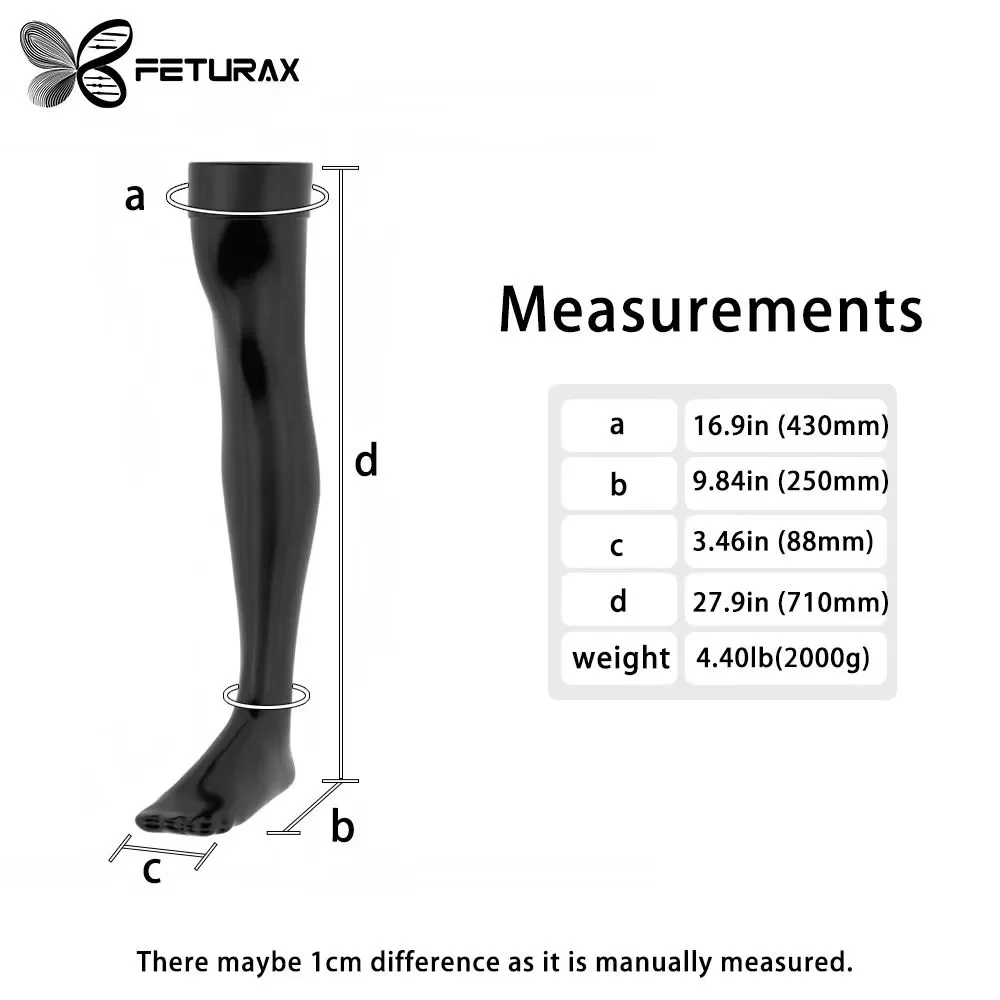 Feturax Silicone Tight Socks for Cosplay Costumes Furry Wearing Long Size Realistic Shiny Full Conver Feet Upgrade Latex