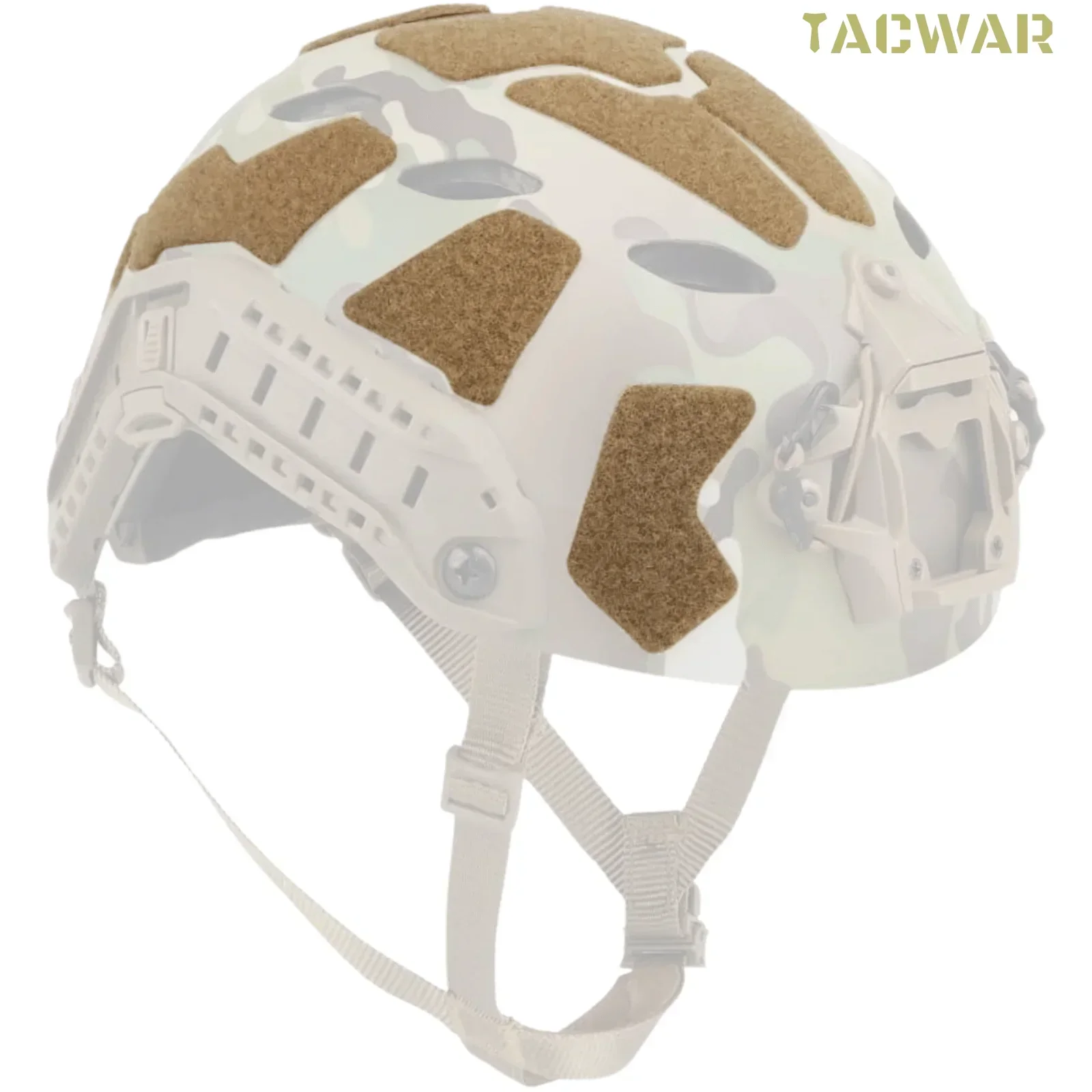 FAST Helmet Fasteners Hook and Loop Sticker with Adhesive Magic Tape, 11pcs Helmet Magic Sticker Patches Airsoft Accessories