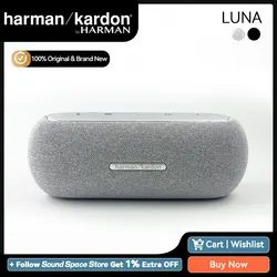 Original Harman Kardon LUNA Portable Bluetooth Speaker Bluetooth 5.3 IP67 Waterproof for Outdoor Caming Speakers 12H Playtime