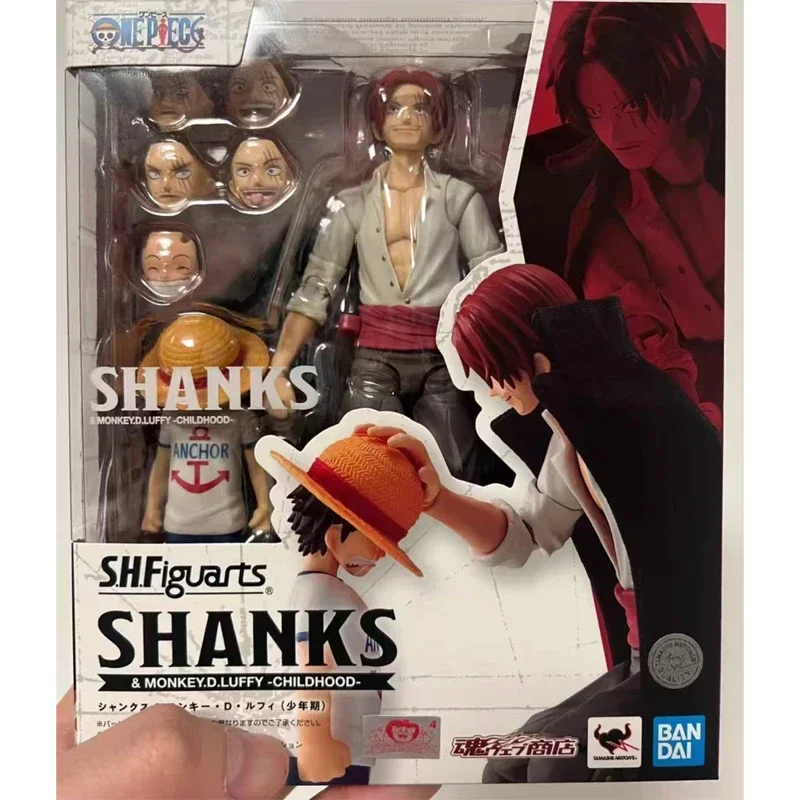 متوفر في المخزون الأصلي بانداي S.H.Figuarts قطعة واحدة عرقوب و MONKEY.D.LUFFY-CHILDHOOD أنيمي عمل نموذج لجسم اللعب دمية الهدايا
