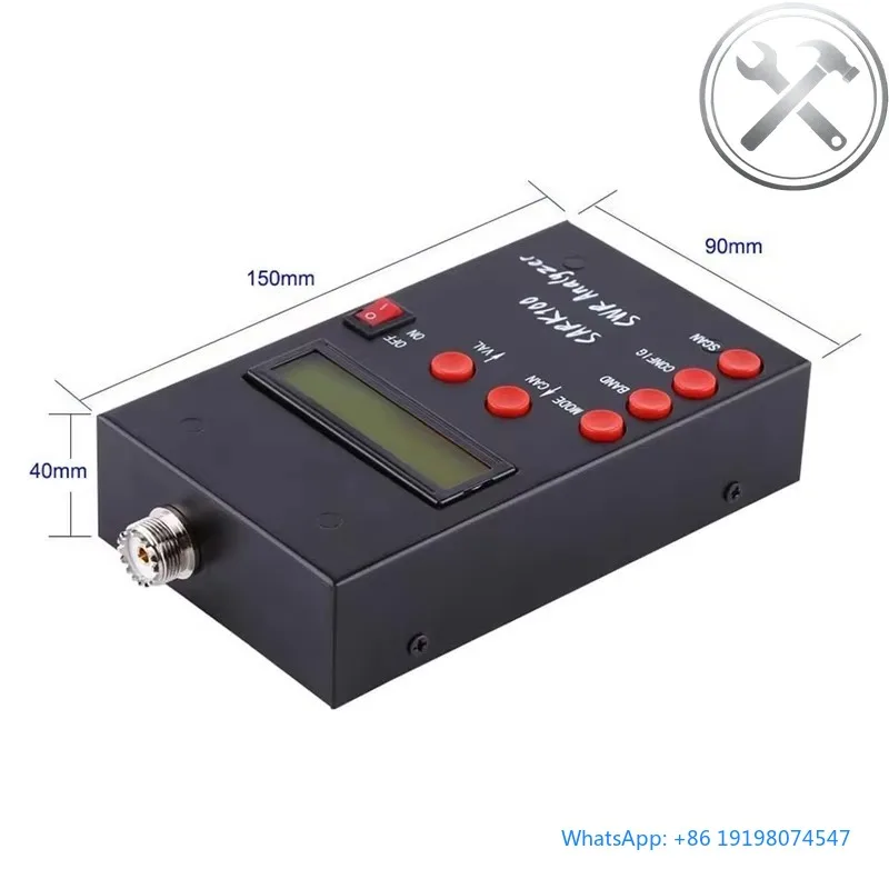 SARK100 Antenna Meter 1-60Mhz Shortwave SWR Measurement Device Radio Tool