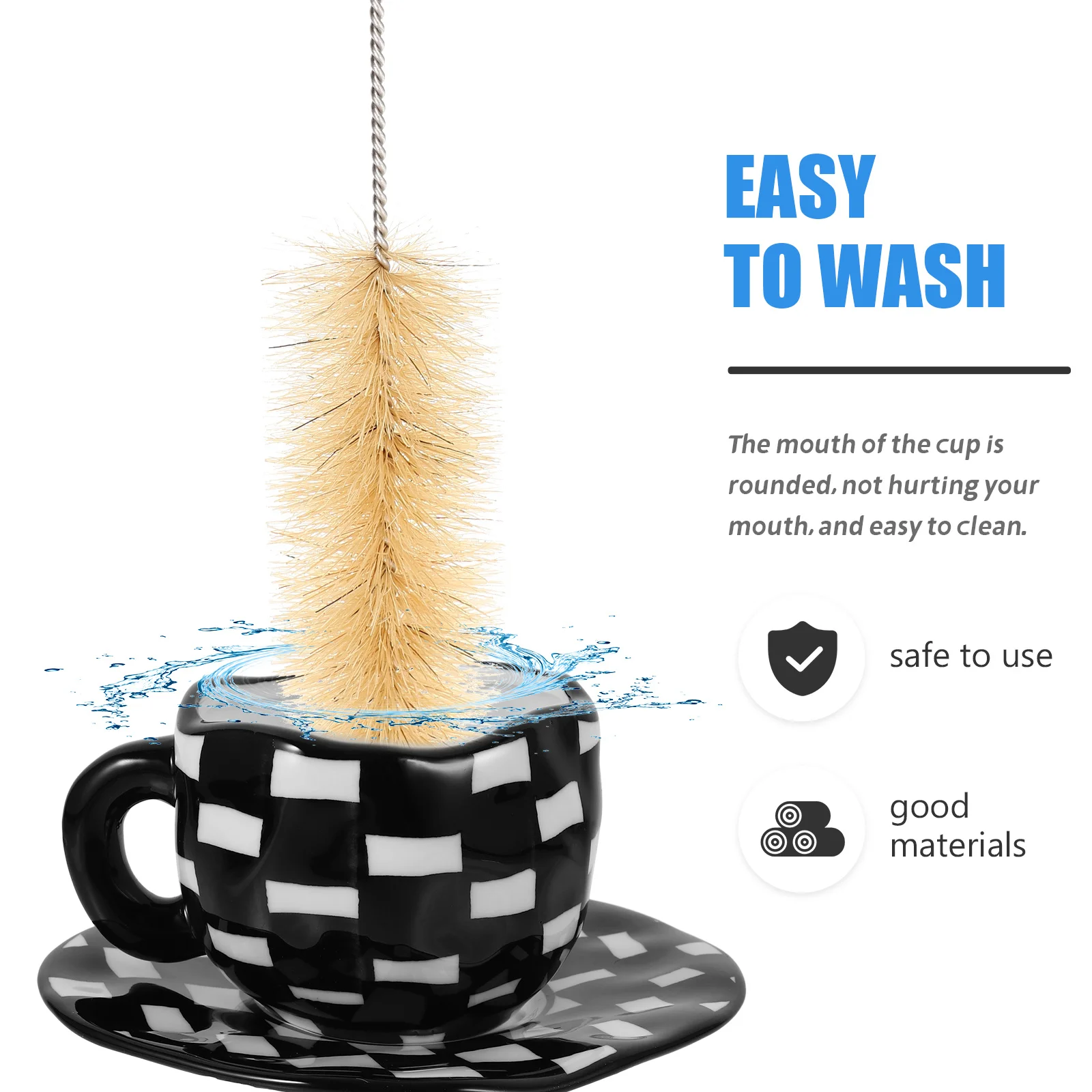 

1 комплект, керамическая кофейная чашка с шаховым узором, блюдце, прочная подарочная кружка для домашнего офиса, кафе, клетчатая кружка с блюдцем