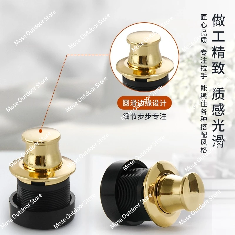 Tatami Bouncing Handle Drawer Invisible Dark Handle Embedded Hidden Spring Hidden Hidden Door Tile Fire Door