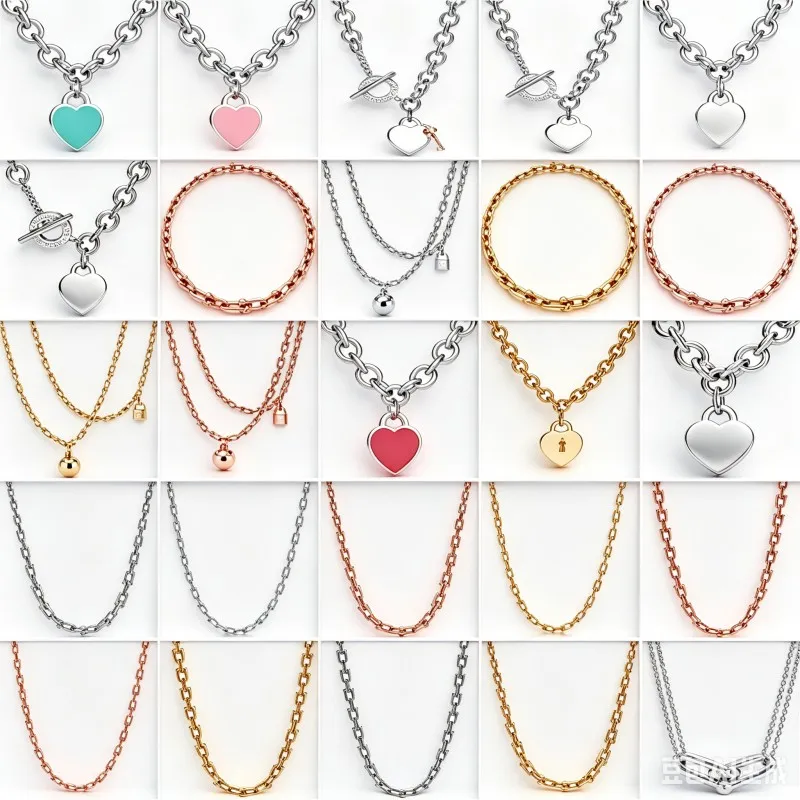 

The New Heart-shaped TO Clasp Necklace in Various Styles Is Stylish and Has The Same Trendy Look As The Popular Online Items.