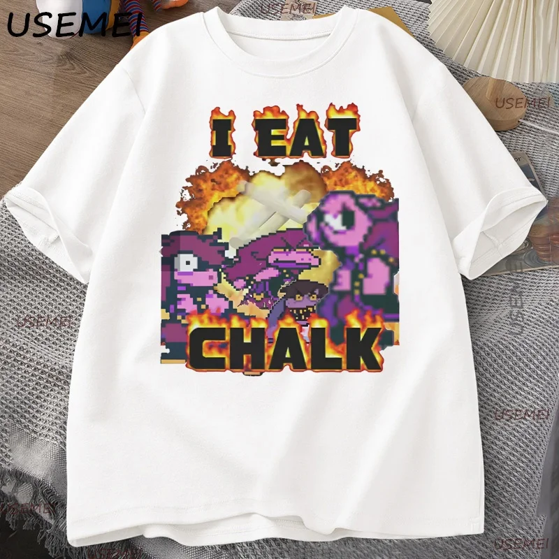 I Eat Chalk Deltarune Game Sommer-Shirt Herren T-Shirt Damen T-Shirt Jungen Top Kinder Eltern-Kind Baumwolle Kurzarm Kinder T-Shirt – Detail 6