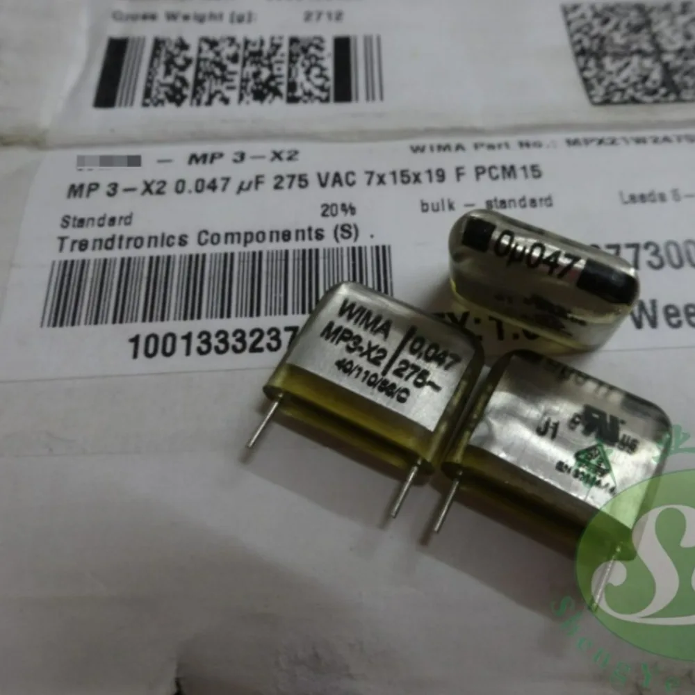 

5PCS MP3 - X2 0.047uF/275VAC 47nf 473 New 15mm Film Capacitor