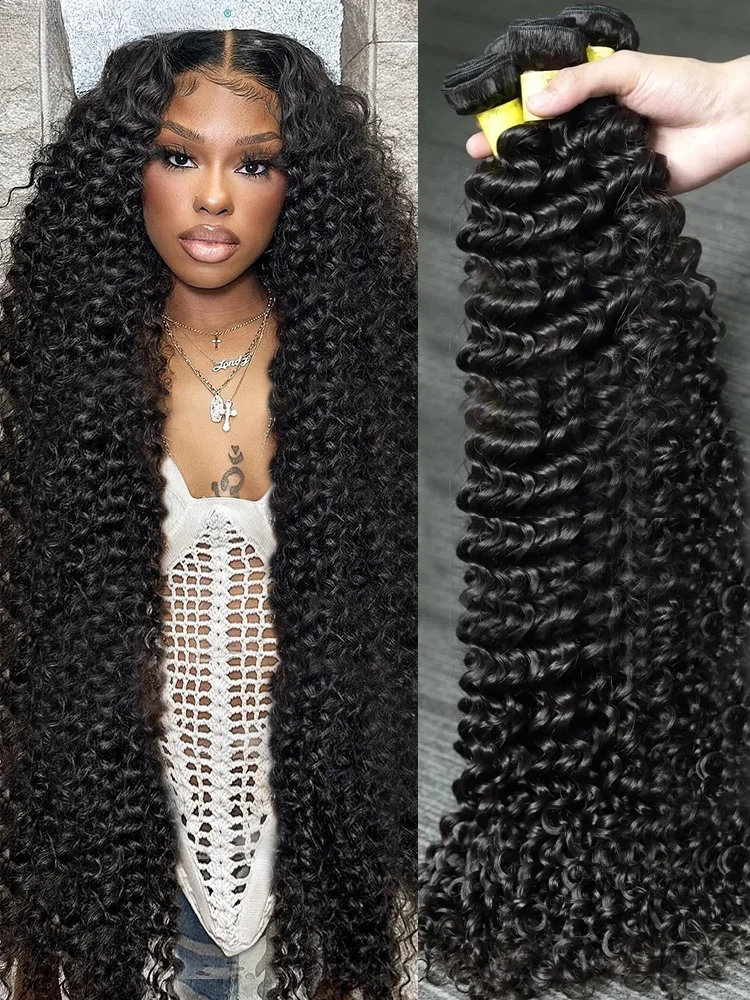 

Mossily Curly 30-дюймовые свободные глубокие волны 3 4 5 пучков 100% необработанные человеческие волосы бразильского плетения волос Remy с двойным утком, нарисованное наращивание