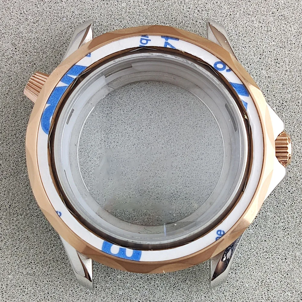 ساعة ميكانيكية معدلة مع حزام ، غلاف غواصة قرن آمون ، فولاذ مقاوم للصدأ ، غطاء NH35 ، إكسسوارات الحركة ، 42 ، ، 20