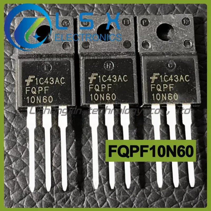 10pcs FQPF10N60 10N60 TO-220F 10A 600V Original On st ock