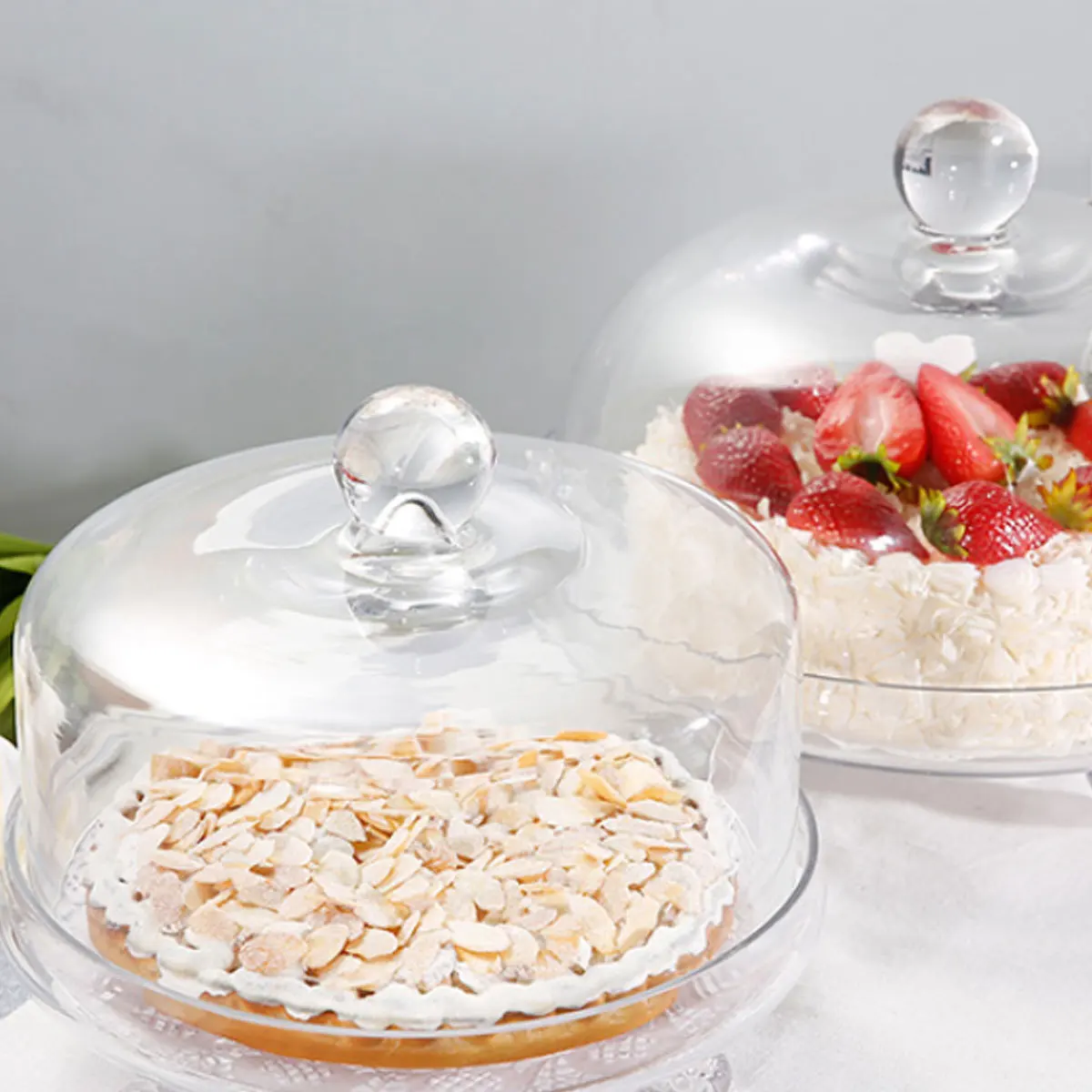 

1Pcs Acrylic Food Cover Transparent Plastic Dust-Proof Protective Cover for Cake Storage Buffet and Home