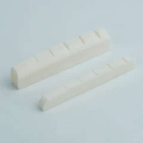 ARM 42/43mm Guitar Bone Nut - White Pre-Slotted Bone Nuts for 6 String ST Strat Style Electric Guitar Replacement Parts Accessor