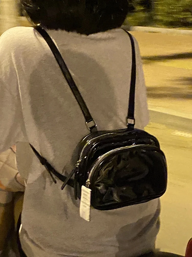 

Jennie Bla Bapa Casual Versatile Women's Bag Faionable Commuter Sle PU Leather Light Surface Zipper Closure Pu...