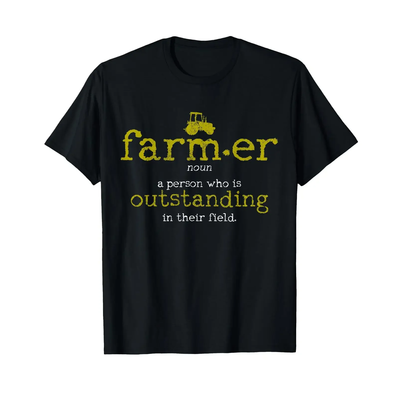 Farmer Definition Dictionary Funny Farm Tractor Farming T Shirt vintage Washed streetwear Breathable Soft Top For Everyday Wear