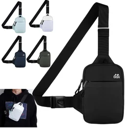 Casual Men Shoulder Chest Bag Nylon Waterproof Outdoor Sport Running Cycling Belt Bag Large Capacity Travel Phone Pouch Bag