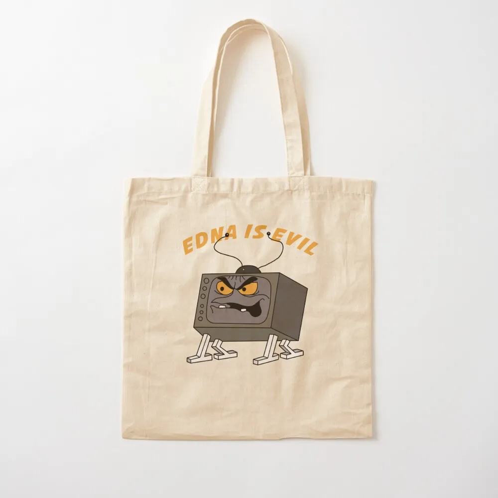 

Evil Edna Is Evil Tote Bag women bag reusable shopping bag Beach Canvas Tote