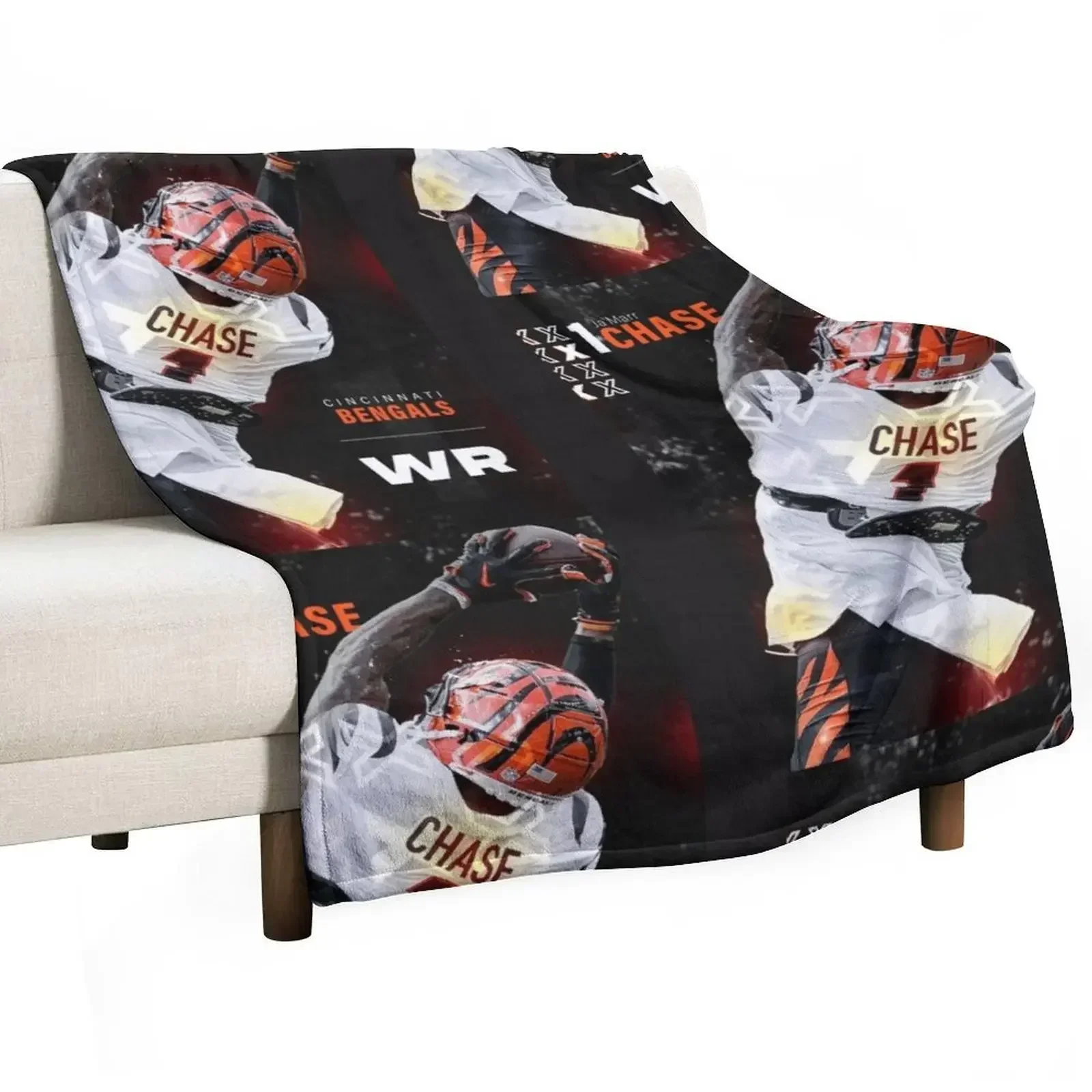 

Ja'Marr Chase Throw Blanket Flannel for sofa Blankets