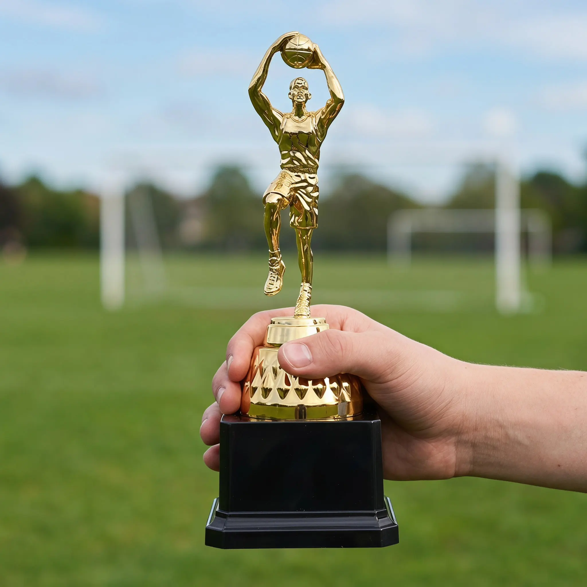 Gold Basketball Trophy Plastic Award for School Events Basketball Competition Small Lightweight Gold Award Trophy
