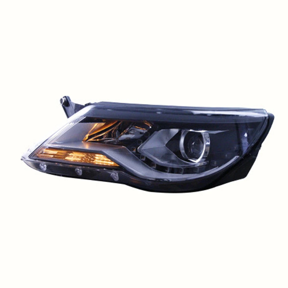 For Volkswagen Tiguan 2010-2012 Car Accessories Headlight Dynamic Streamer Turn Signal Indicator Lighting Daytime Running Light