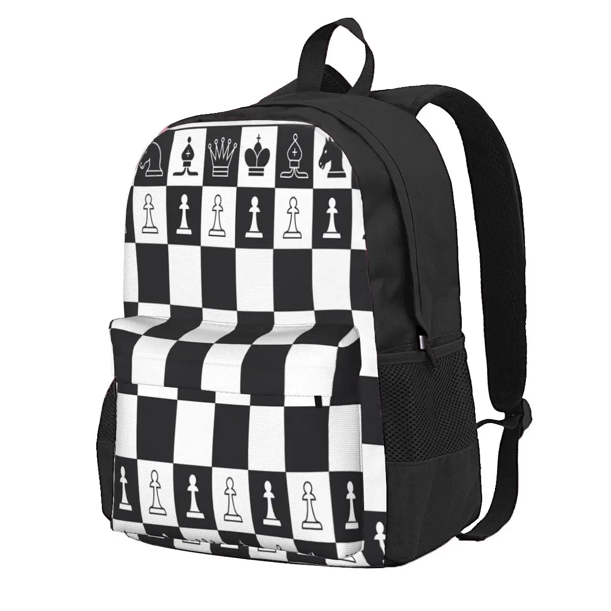 Chess Board 2023 Men\'s and Women\'s School Bag Backpack Leisure Travel Bag Korean Version Camping Fishing Backpack