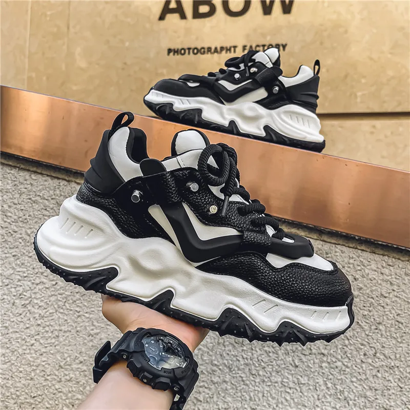 Men Shoes Casual Sneakers Mid-Top Basketball Tennis Lace-Up Male Student Teens Light Breathable Running Lovers Travel