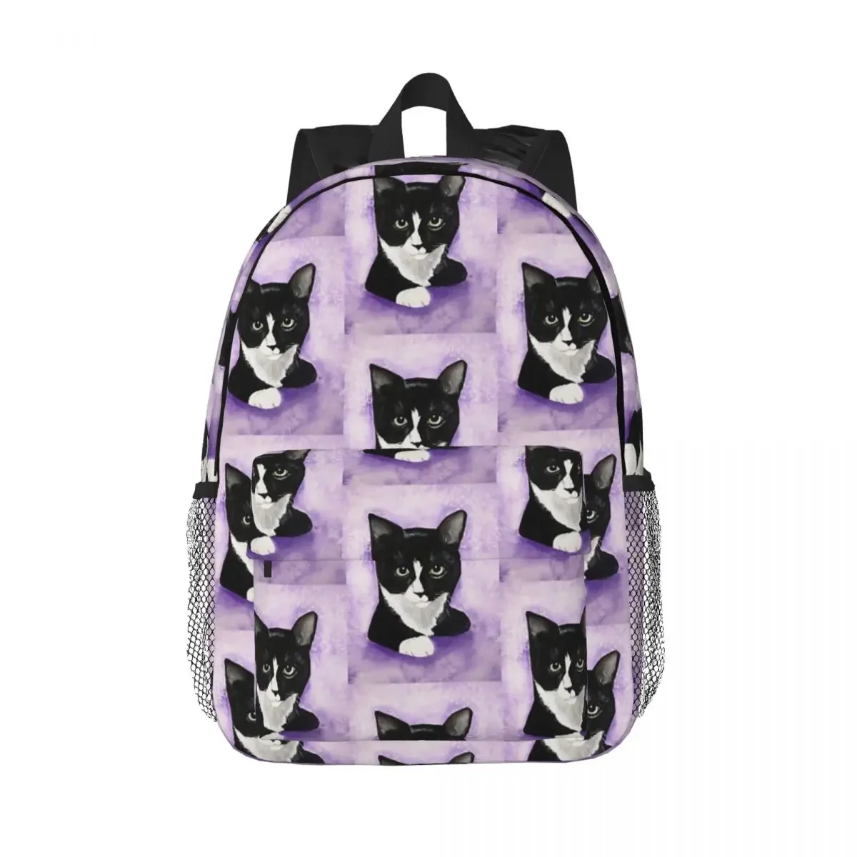 Gracie - Tuxedo Cat Backpacks Boys Girls Bookbag Casual Students School Bags Travel Rucksack Shoulder Bag Large Capacity