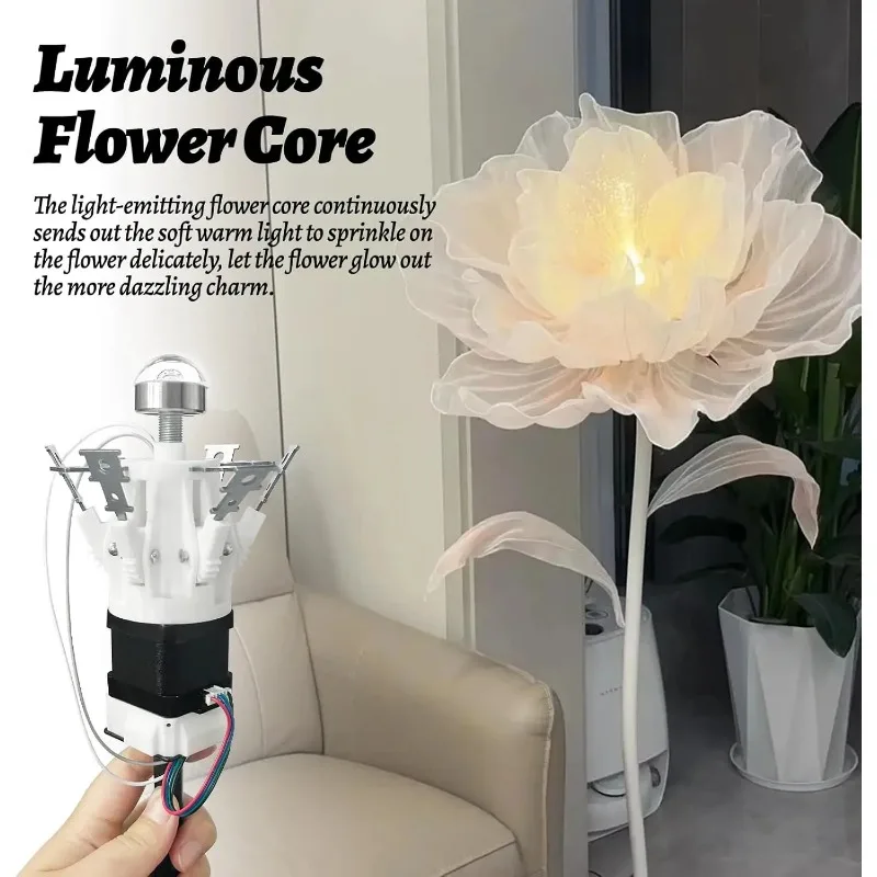 110-220V Mechanical Petal Opener Electric Mechanical Flower Simulation Opening and Closing Device DIY Butterfly and Petal Prop