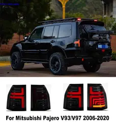 For Mitsubishi Pajero V93 V97 2006-2020LED rear tail light rear fog light brake light running water turn signal auto accessories