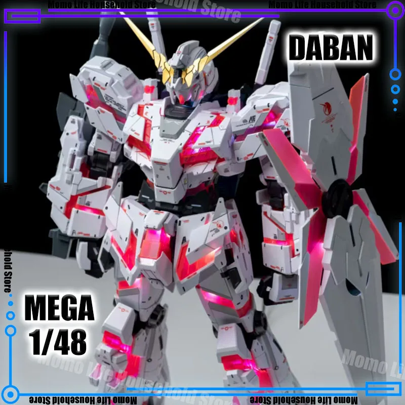 

New Daban Mega 1/48 Rx 0 Unicorn Assembly Model Kits Moveable Action Figure Anime Action Figure Robot Plastic Model Gifts Toys