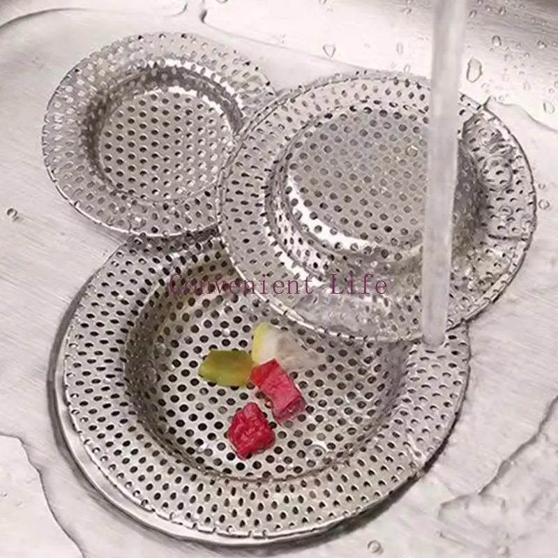 L1EE 3 шт. сито для раковины из нержавеющей стали, мелкоячеистое сито для кухонной раковины, подходит для большинства кухонных