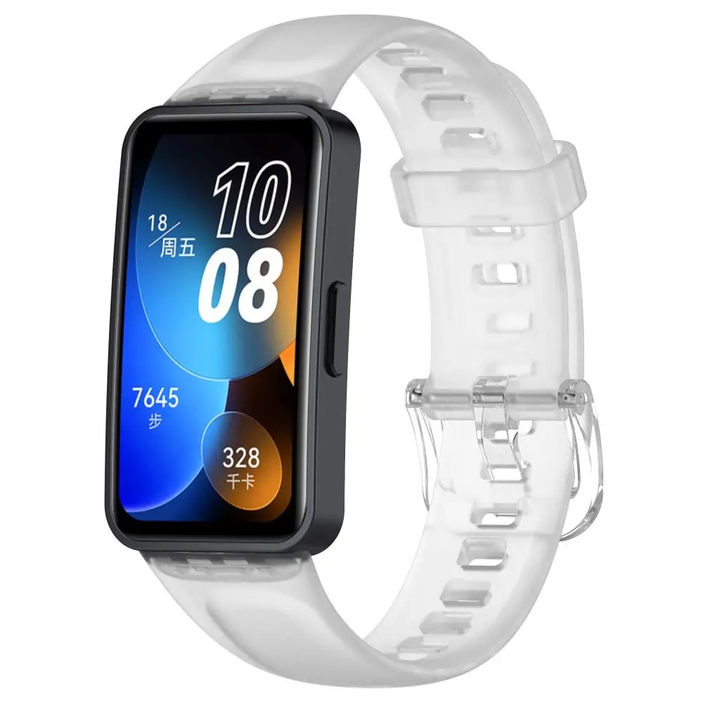 ใหม่ซิลิโคนอ่อนนุ่มสําหรับ Huawei Band 9/8 นาฬิกาสร้อยข้อมือกีฬาสําหรับ Huawei Band 8 อุปกรณ์เสริมนาฬิกาสมาร์ท
