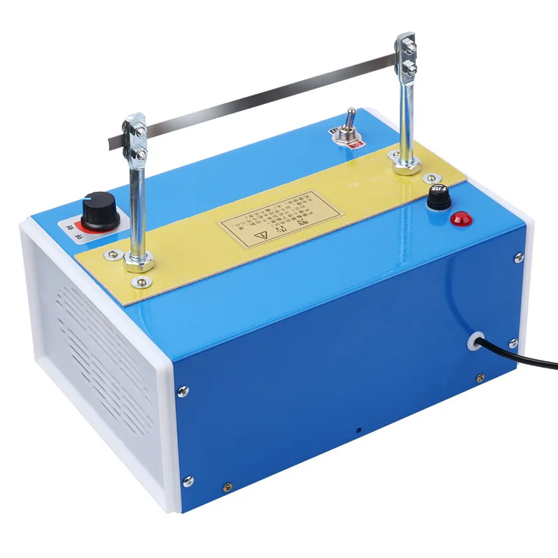 

Машина для горячей резки лент ручной работы с бесступенчатым регулированием температуры и функцией термопрессования для нанесения товарных знаков