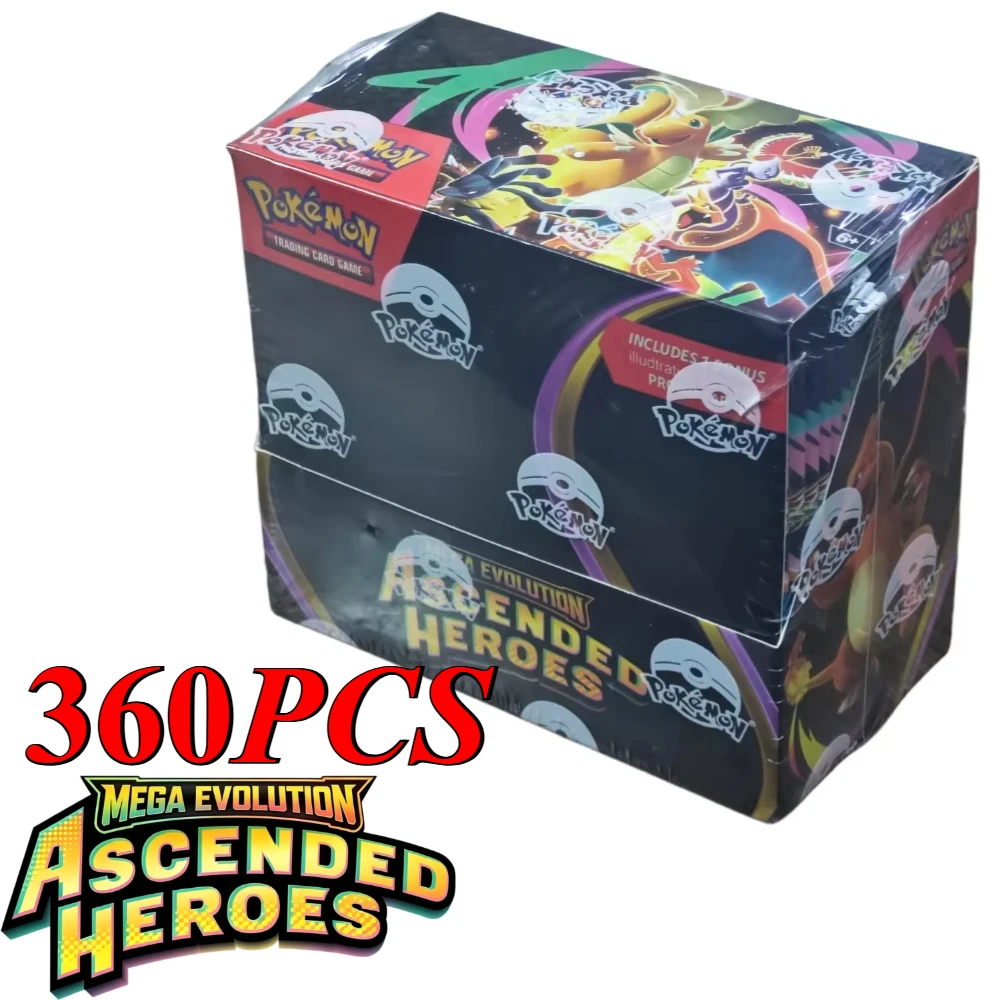 360 Stück Pokemon-Karten Scarlet & Violet Prismatic Evolutions Pokemon MEGA EVOLUTION CHAOS RISINC Ultra Prism Booster Kampfkarten