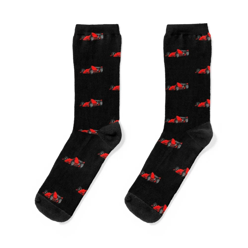 

Red Formula 1 Car Socks Thermal man winter christmas gift anti slip football Socks Women's Men's