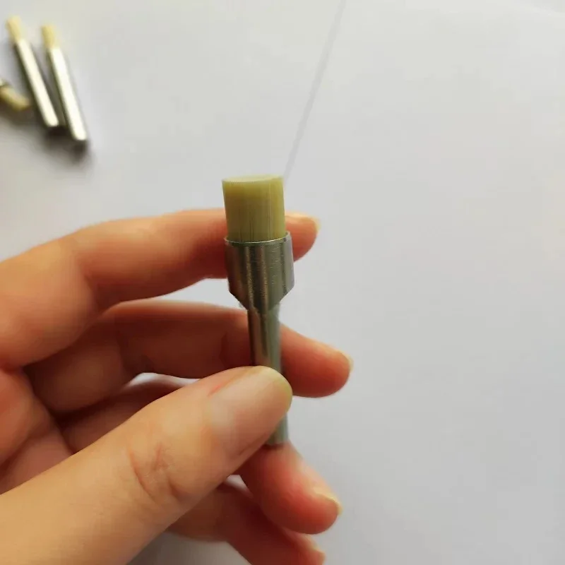 [Customize]VEYER CPD Ceramic Fiber Brush Yellow Filament Cut Marks Removal CNC Brush Polish