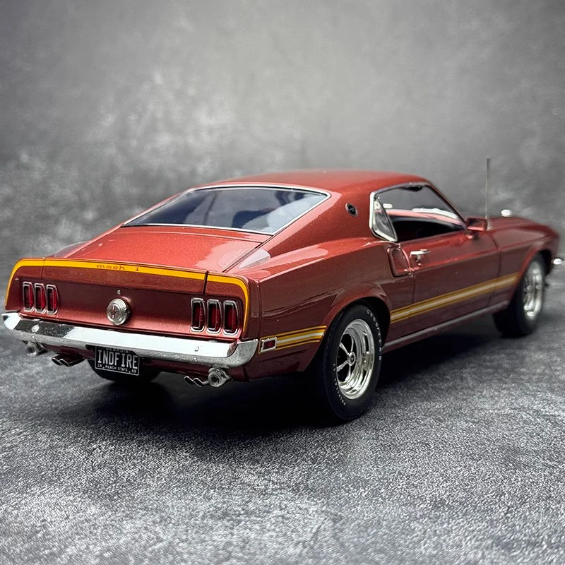 ACME1:18 Mustang Mach1 1969 muscle car vintage car simulation alloy car model