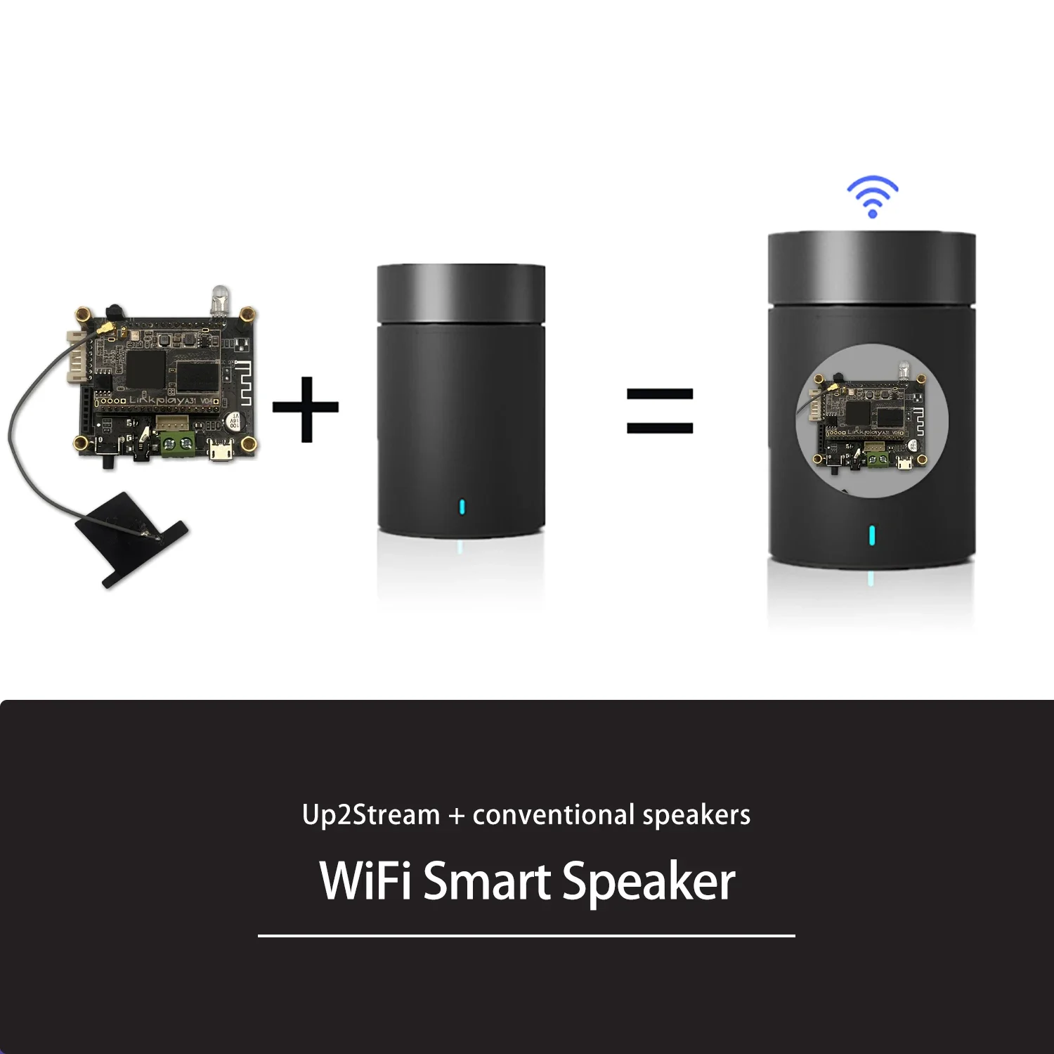 D10 WiFi y Bluetooth 5,0 Audio recibir módulo Bluetooth I2S salida analógica ESS9023 placa de salida con Airplay DLNA Wifi Audio