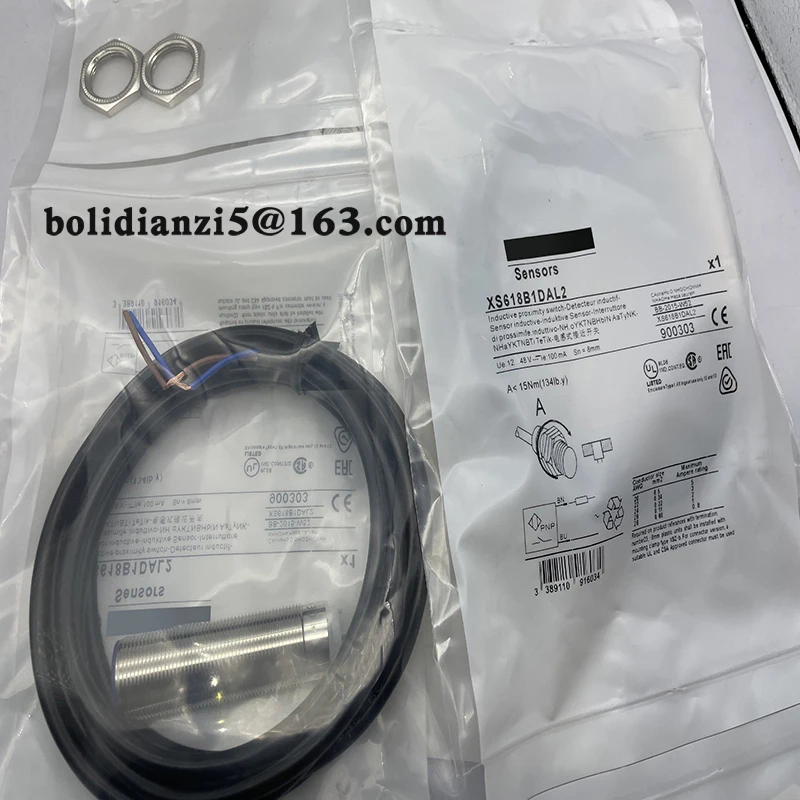 New proximity switch sensor   XS618B1DAL2   XS618B1DBL2   XS618B4DAL2   XS508B1PAL2   XS508B1PBL2   XS508B1NBL2   In stock