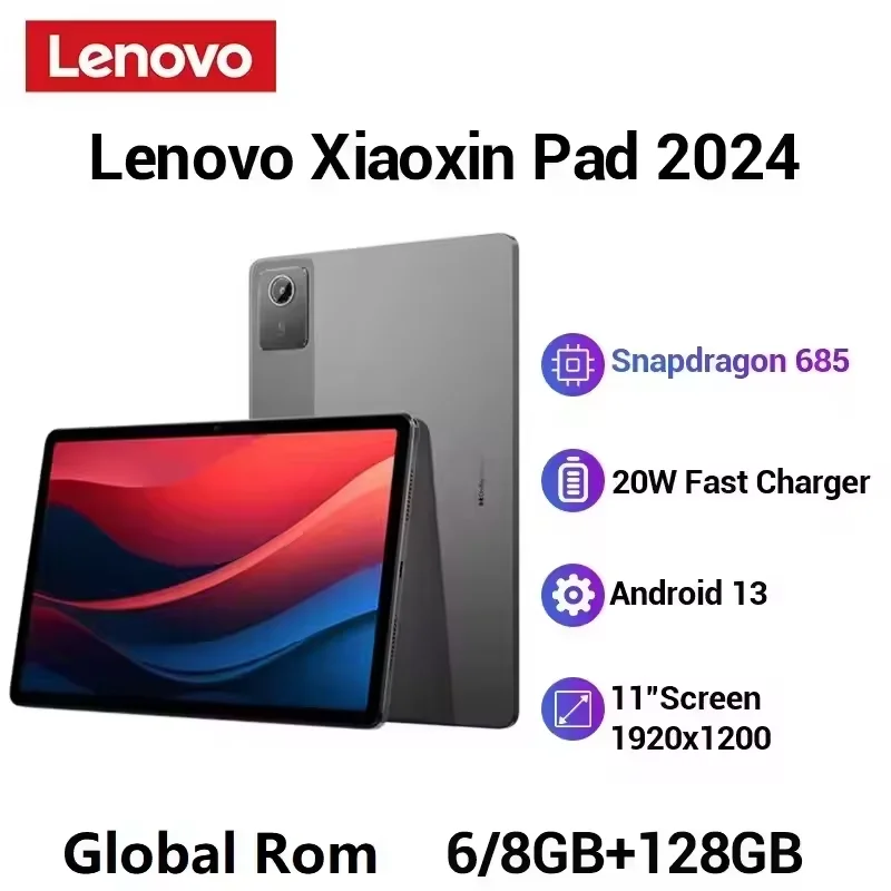 Lenovo Xiaoxin Pad 2024 Tablets 8GB 128GB Android Tablet Qualcomm