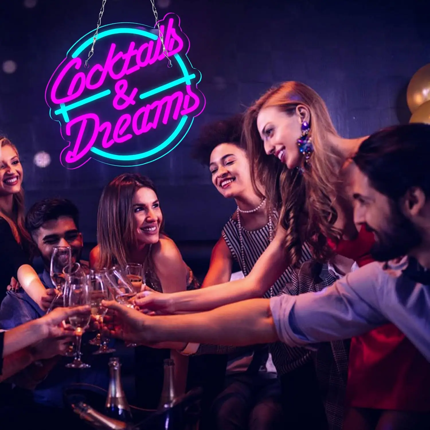 cocktail Bar Neon Sign USB Powered LED Neon Light for Beach Bar Party Gaming Room Bedroom Decoration Birthday Christmas Gift view 4