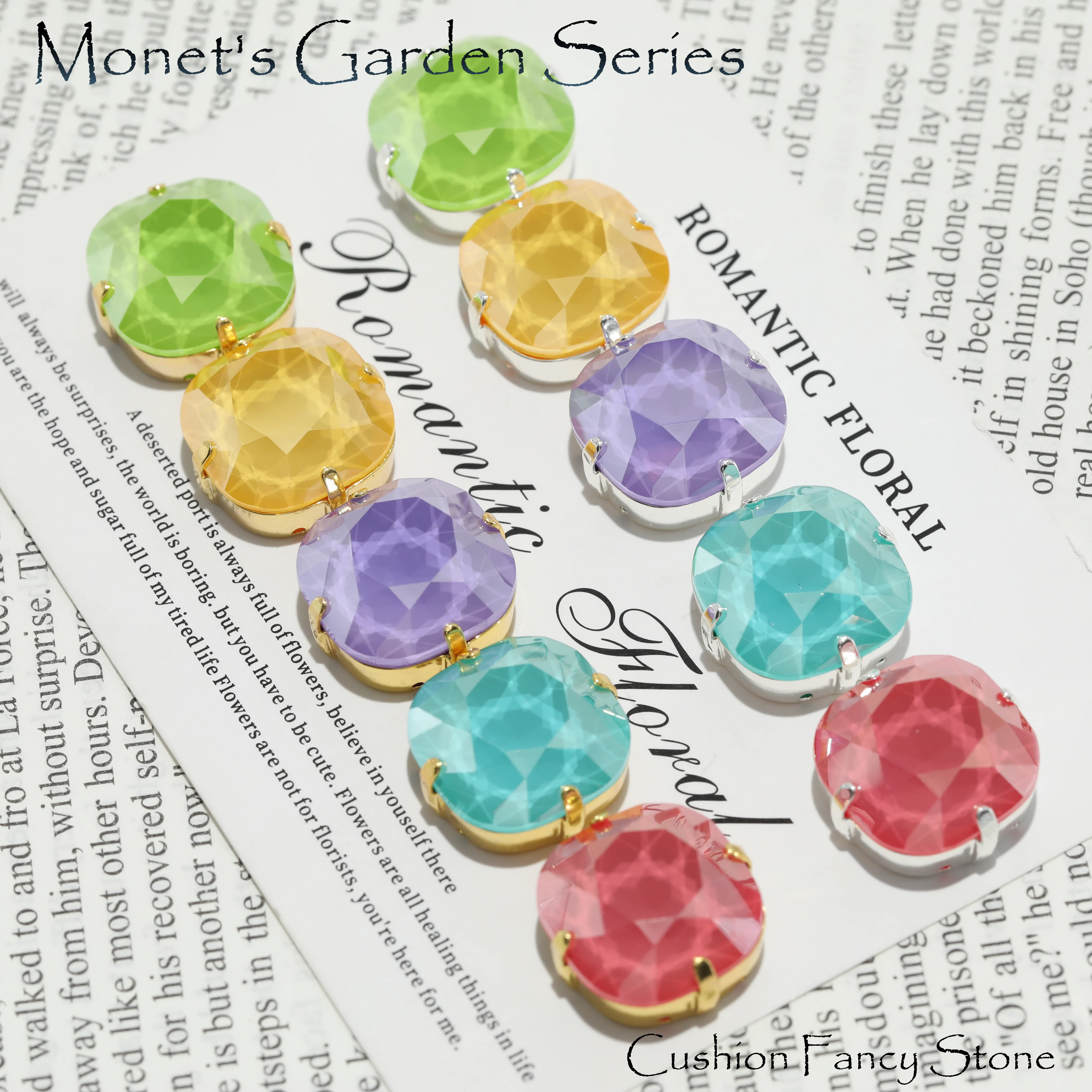 

GRST Monet's Garden 2.0 Series New Mocha AB Color Claw Rhinestones Crystal Beads DIY Accessories for Nail Art Apparel Bags Shoes