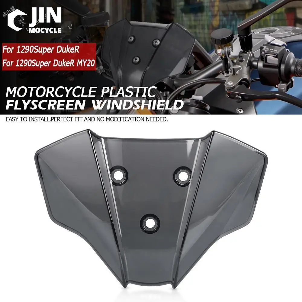 

For 1290 Super Duke R 2020-2024 2023 2022 2021 Motorcycle Accessories Front Windscreen Windproof Cover Windshield Screen Protect